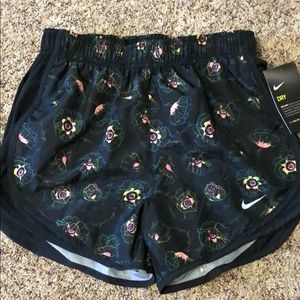 flowered Nike shorts